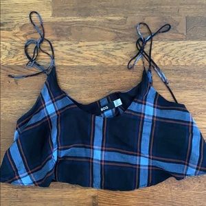 BDG plaid crop top